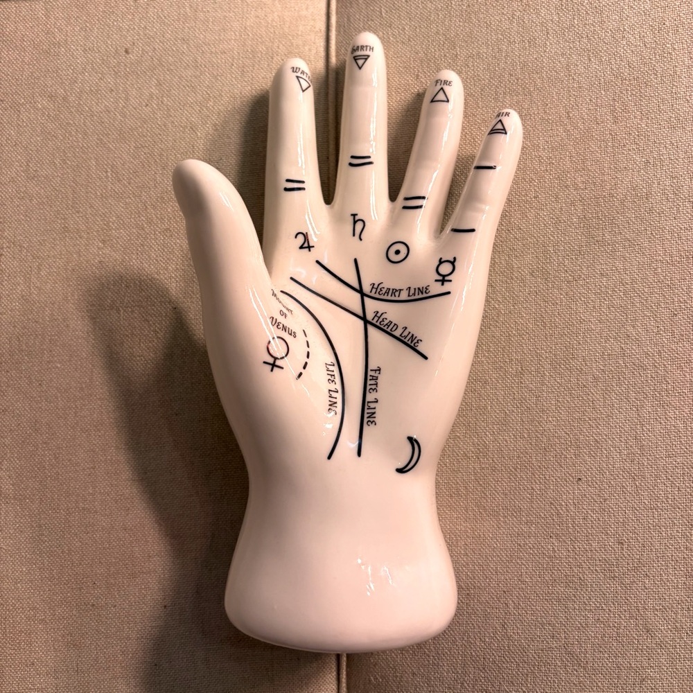 Kikkerland Palm Reader Jewelry Holder